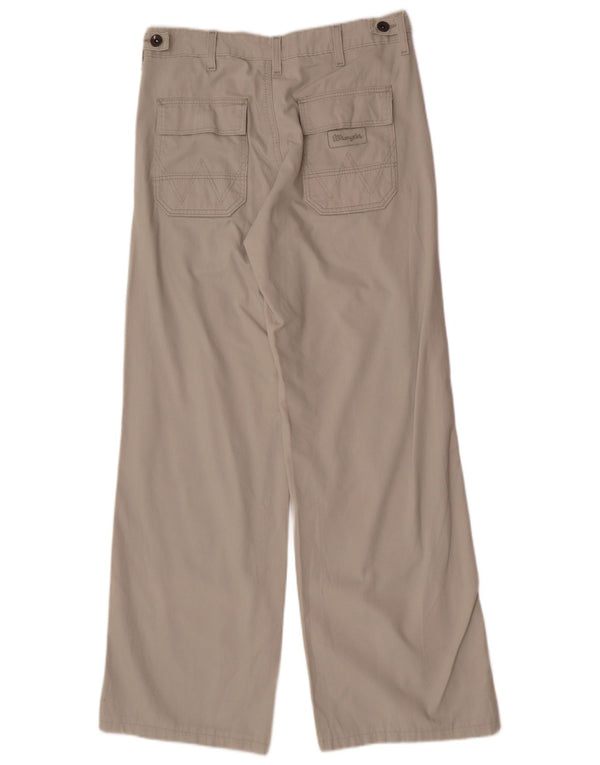 Wrangler Dame Loose Fit Chino Bukser W28 L30 Grå Bomuld