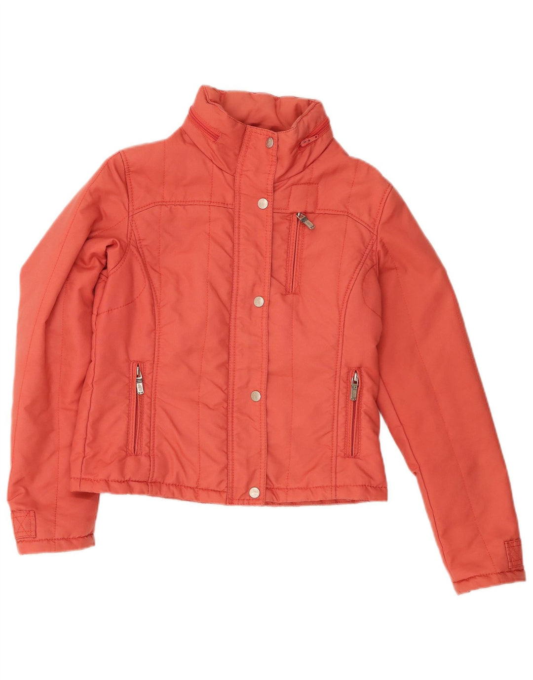 Refrigue Womens Crop Polstret hættejakke UK 10 Small Orange Nylon