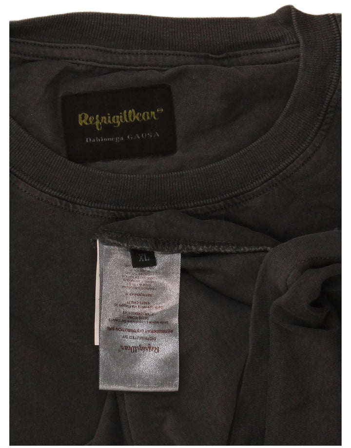 Refrigiwear Herre T-Shirt Top XL Grå Bomuld