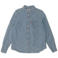 Levi's Womens Classic Fit skjorte UK 14 Medium Blue Cotton