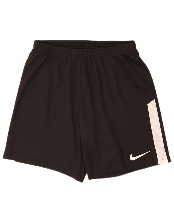Nike Herre Dri Fit Sportshorts Medium Sort Colourblock Polyester