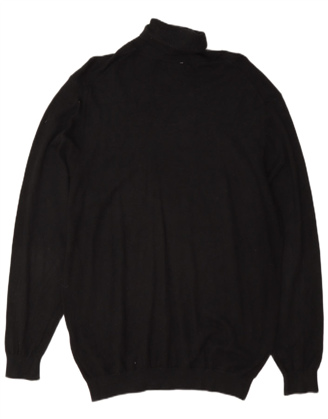 Zara Herre Rullehalstrøje Sweater Stor Sort Viscose