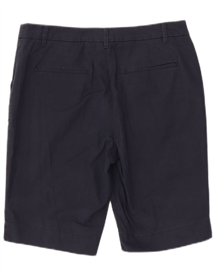 Marks & Spencer Chino Shorts til kvinder UK 12 Medium W32 Marineblå Bomuld