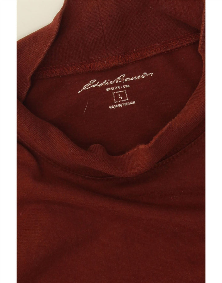 EDDIE BAUER Mens Top Long Sleeve Large Maroon Vintage Eddie Bauer and Second-Hand Eddie Bauer from Messina Hembry 
