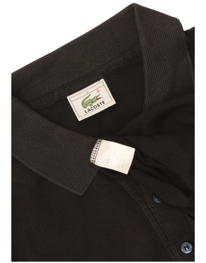 Lacoste herre poloskjorte str. 4 Medium Sort bomuld