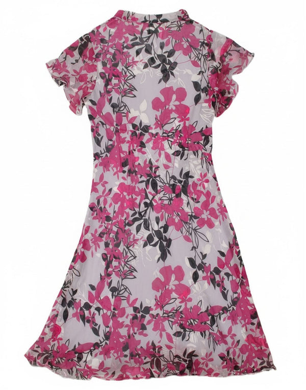 Eastex Dame Maxi Dress UK 14 Large Pink Floral