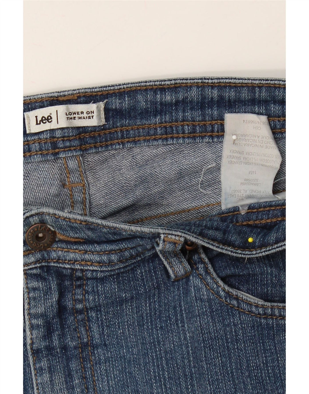 LEE Womens Capri Jeans US 14 XL W34 L21 Blue Cotton Vintage Lee and Second-Hand Lee from Messina Hembry 