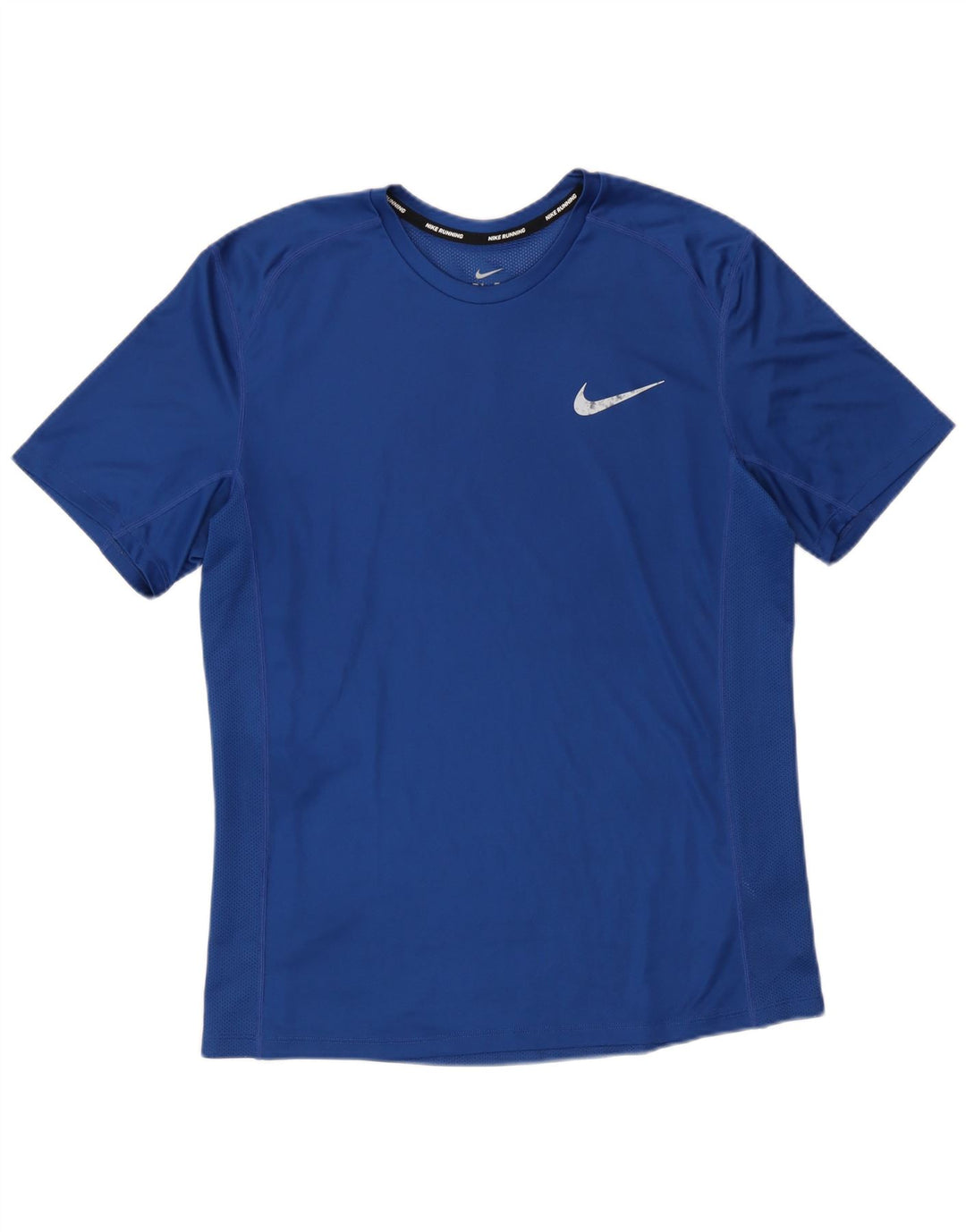 Nike Dri Fit T-shirt top mellemblå polyester til mænd