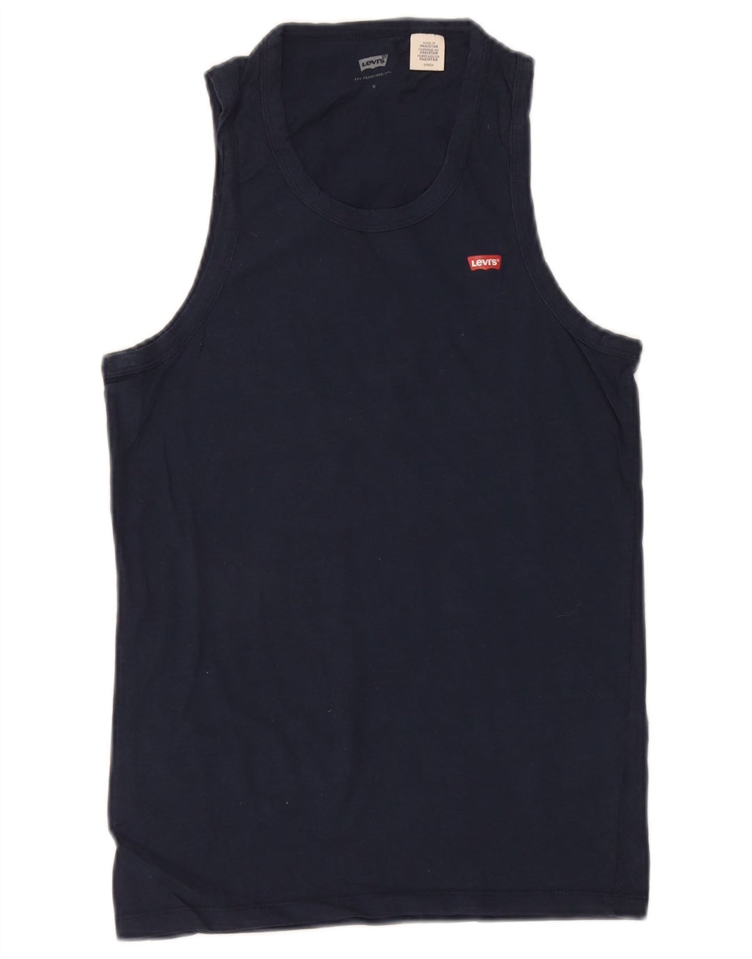 Levi's Damevest Top UK 10 Small Navy Blue Bomuld