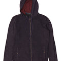 Ted Baker Herre Hooded Cardigan Sweater med fuld lynlås størrelse 2 Small Navy Blue