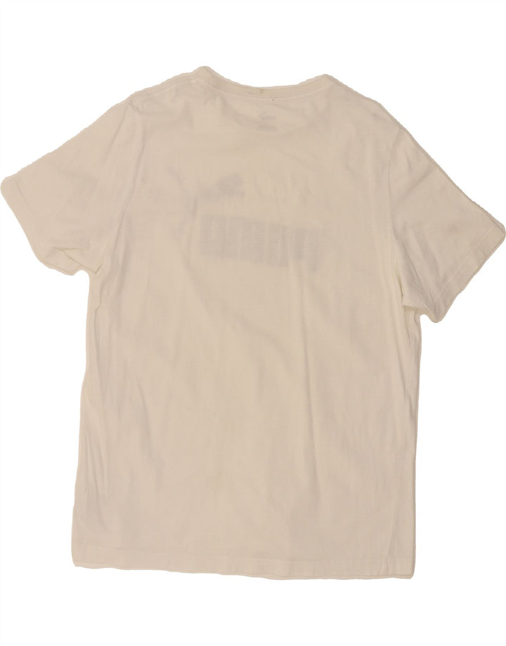 PUMA Mens Graphic T-Shirt Top Large White Cotton Vintage Puma and Second-Hand Puma from Messina Hembry 