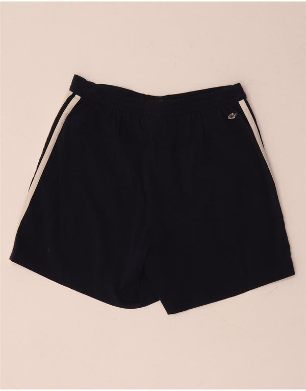 Adidas Womens Climalite Casual Shorts UK 10 Small W26 Navy Blue Polyamide