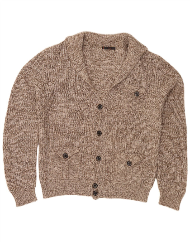 Belmonte Herre Cardigan Sweater 2XL Brun Flecked Acryl
