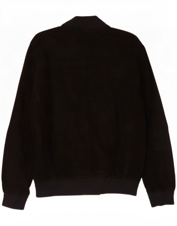 Project Classico Herre Ruskind Bomber Jacket UK 40 Large Black Læder