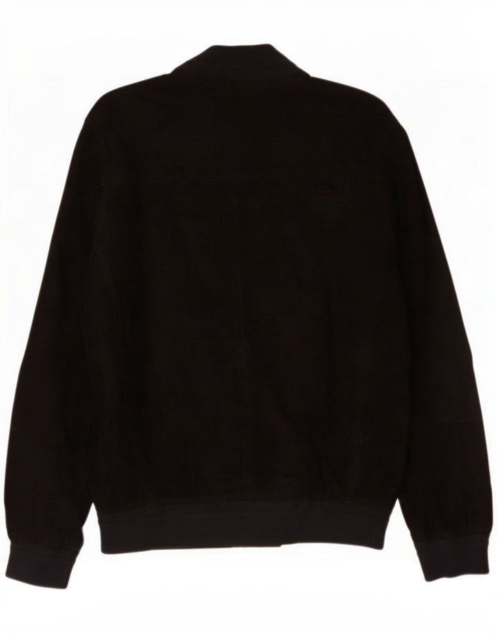 Project Classico Herre Ruskind Bomber Jacket UK 40 Large Black Læder