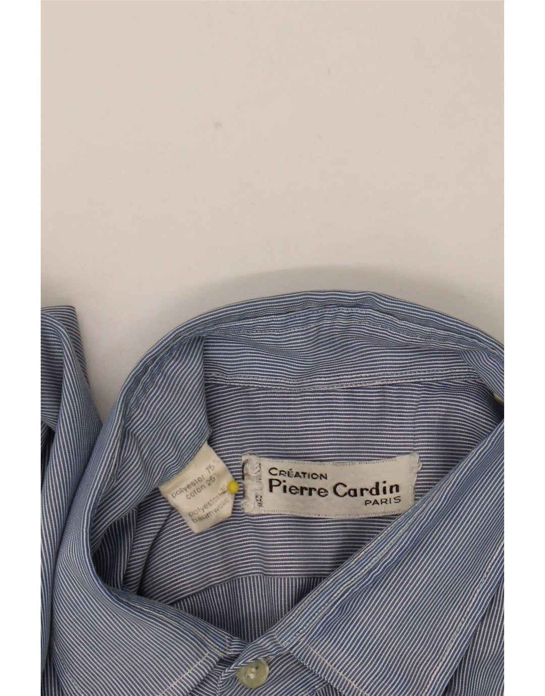 Pierre Cardin Herreskjorte Medium Blue Pinstripe Polyester