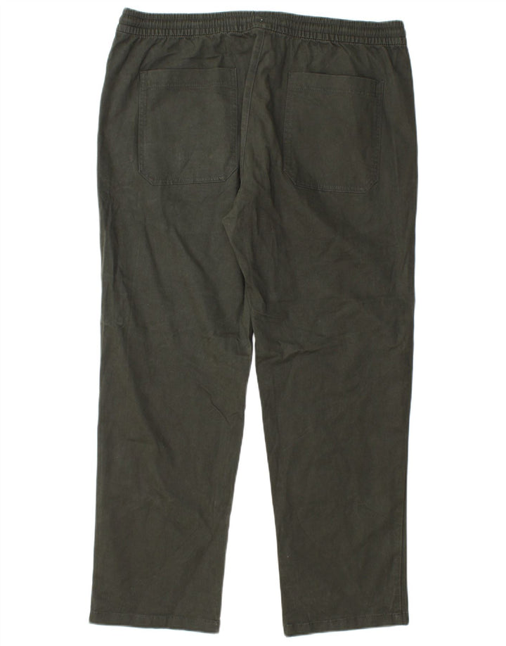 Marks & Spencer Straight Chino-bukser til mænd W38 L29 Grøn