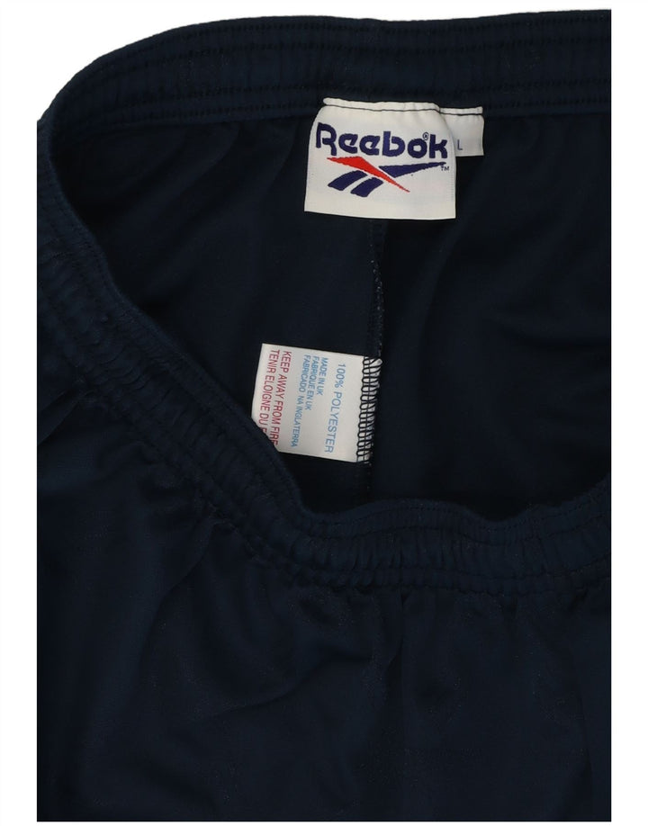 Reebok Herre grafiske sportsshorts store marineblå polyester