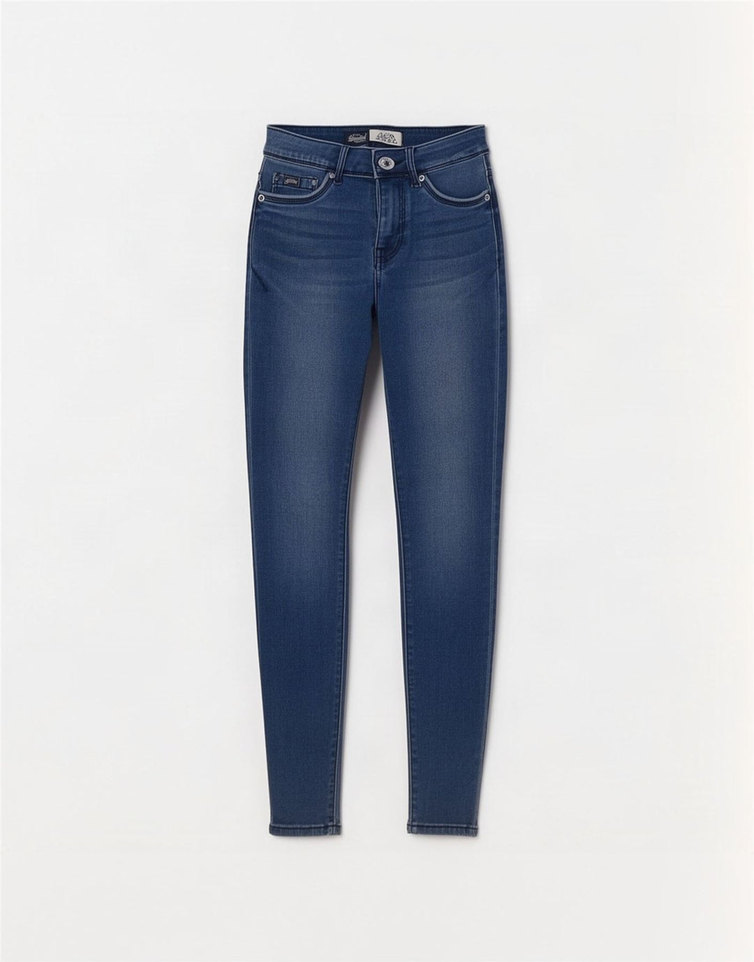 Superdry Alexia Jegging Jeans til kvinder W27 L32 blå bomuld