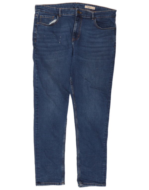 Marks & Spencer Dame The Lily Slim Jeans UK 18 XL W36 L28 Blå Bomuld