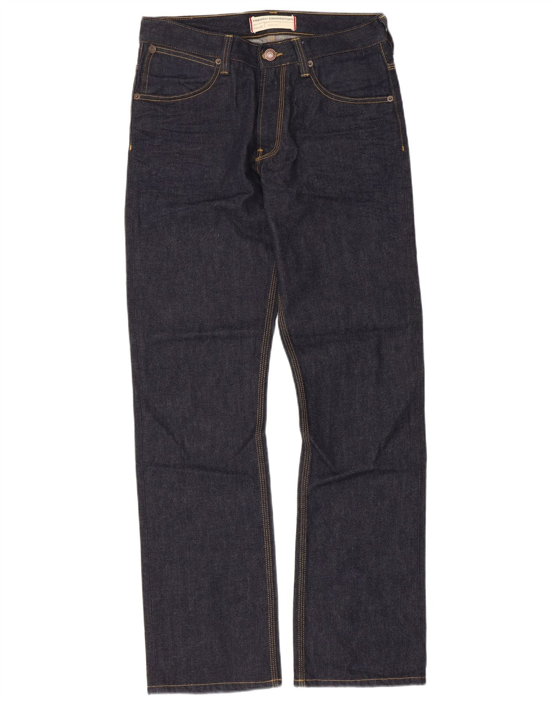 French Connection Herre Regular Straight Jeans W32 L32 Marineblå Bomuld