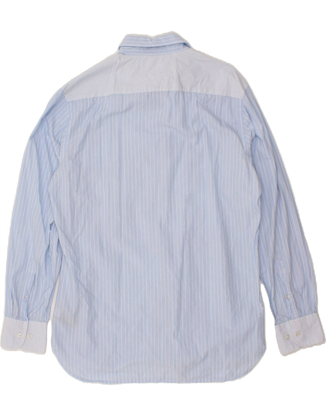 TOMMY HILFIGER Mens Custom Fit Shirt Large Blue Striped Cotton Vintage Tommy Hilfiger and Second-Hand Tommy Hilfiger from Messina Hembry 