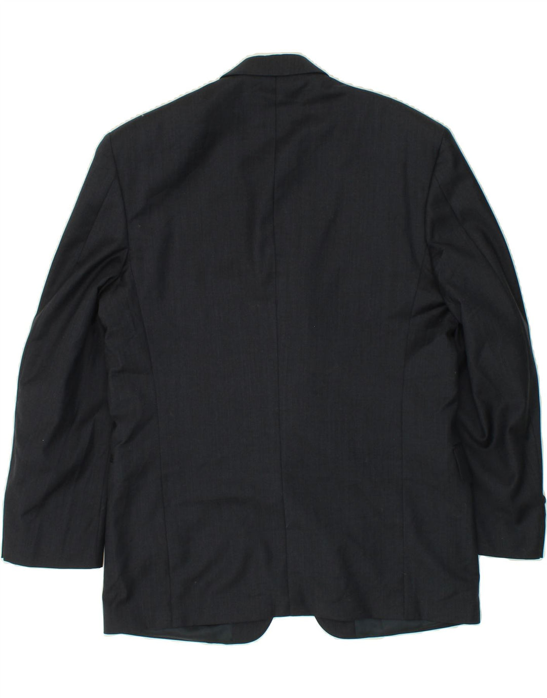 JAEGER Mens 3 Button Blazer Jacket IT 50 Large Navy Blue Wool Vintage Jaeger and Second-Hand Jaeger from Messina Hembry 
