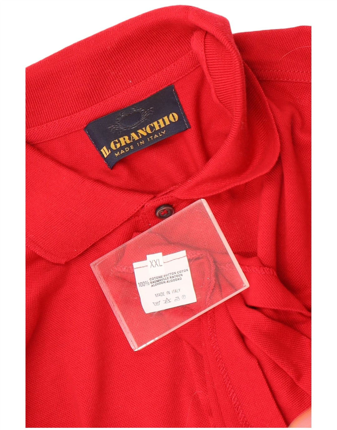 Il Granchio Langærmet Polo Shirt til mænd 2XL Rød
