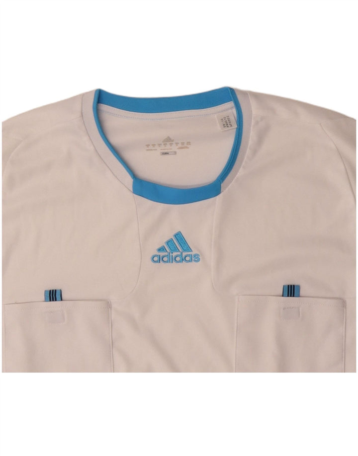 ADIDAS Herre Climacool Top Langærmet XL Hvid Colourblock Polyester