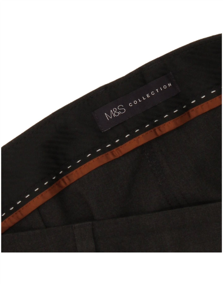Marks & Spencer Straight Cropped bukser til kvinder W34 L26 Grå