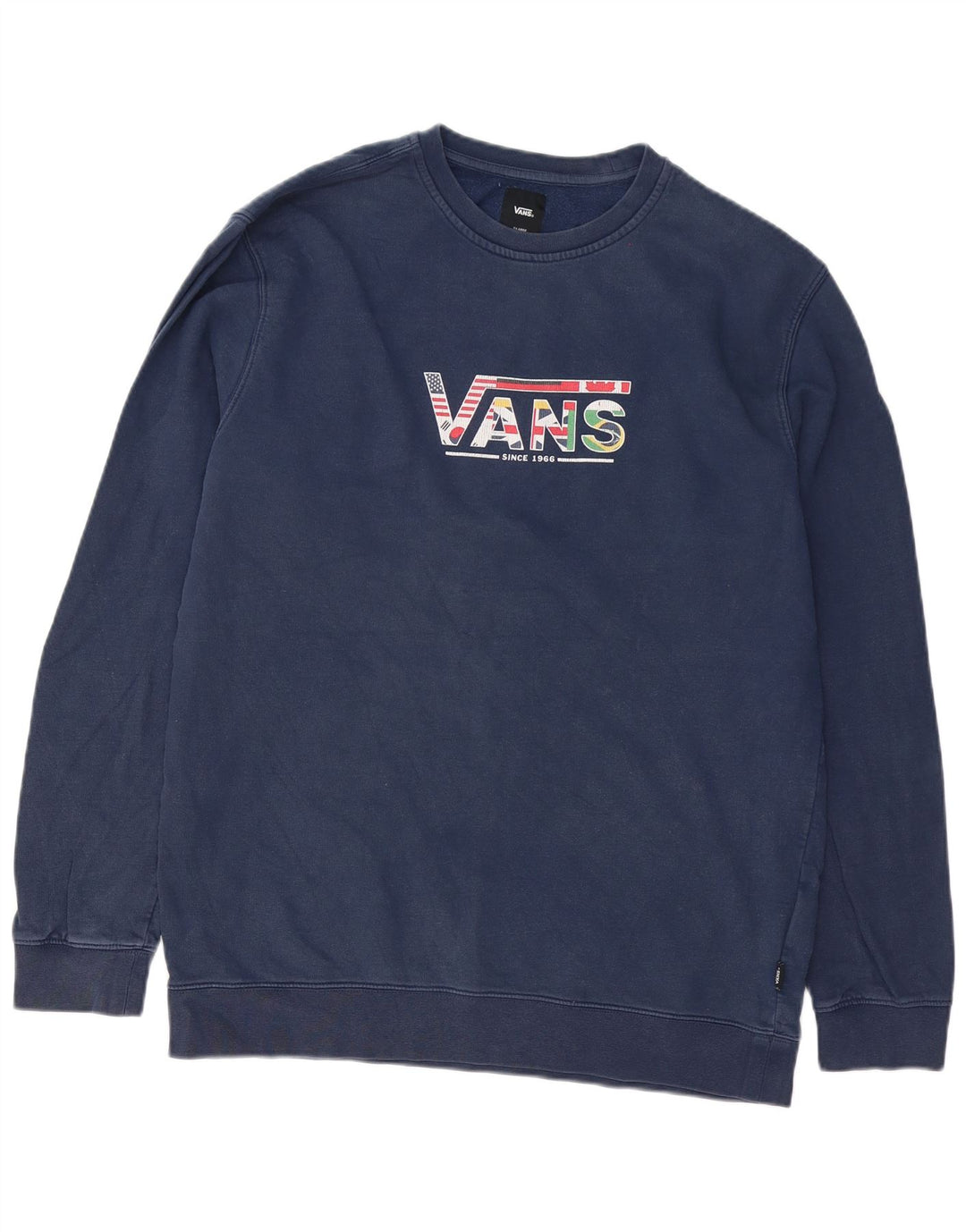 Vans Herre grafisk sweatshirt Jumper XL Marineblå bomuld