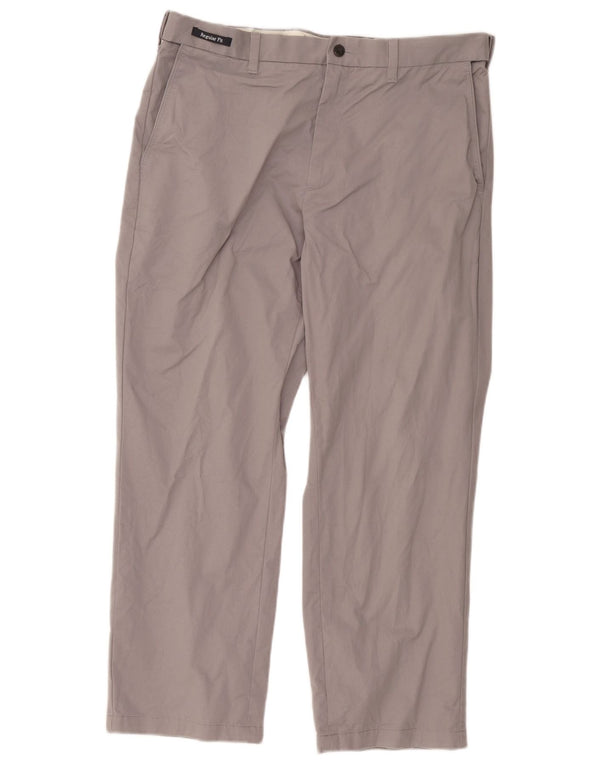 Marks & Spencer Herre Blue Harbor Lige Chinobukser W36 L29 Grå