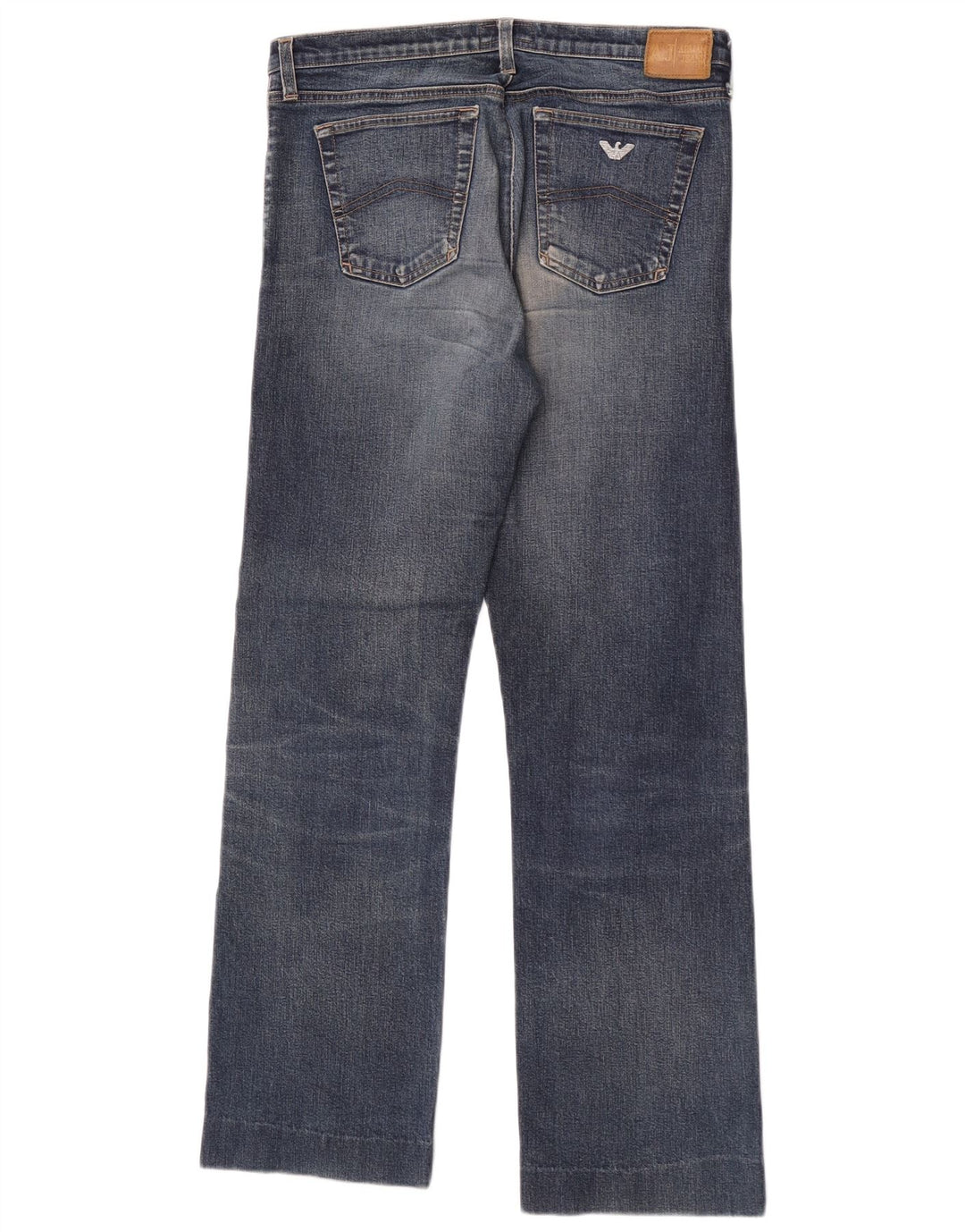Armani Dame Straight Jeans W29 L29 Blå Bomuld