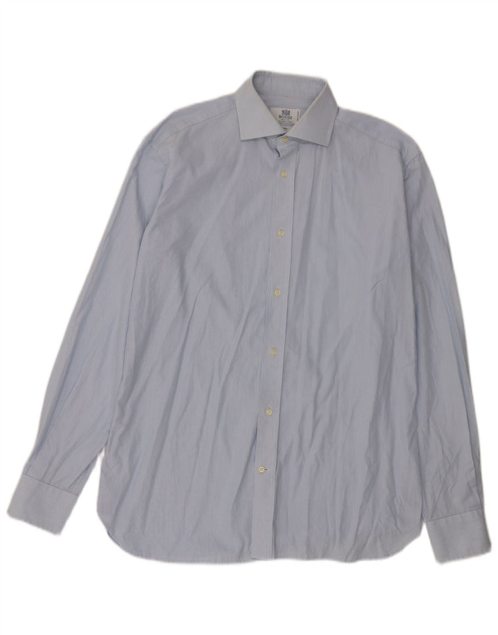 Boggi Milano Herreskjorte Str. 38 15 1/2 Medium Blå Bomuld