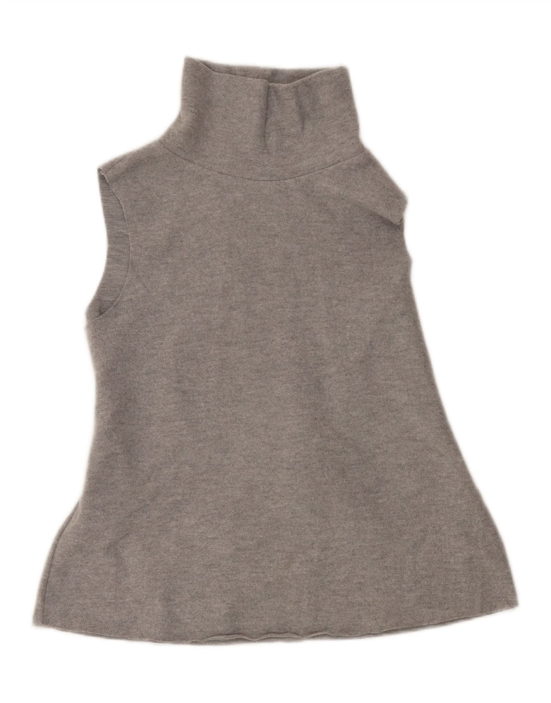 ZARA Womens Vest Tank Top UK 14 Large Grey Polyester Vintage Zara and Second-Hand Zara from Messina Hembry 