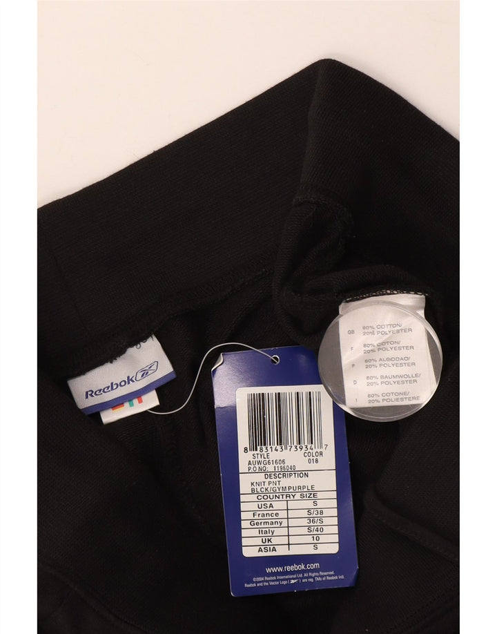 Reebok Træningsdragtsbukser til kvinder UK 10 Small Black Bomuld