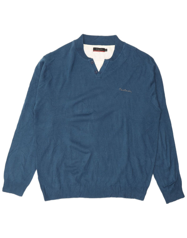 Pierre Cardin Herre V-hals sweater 3XL Blå Akryl