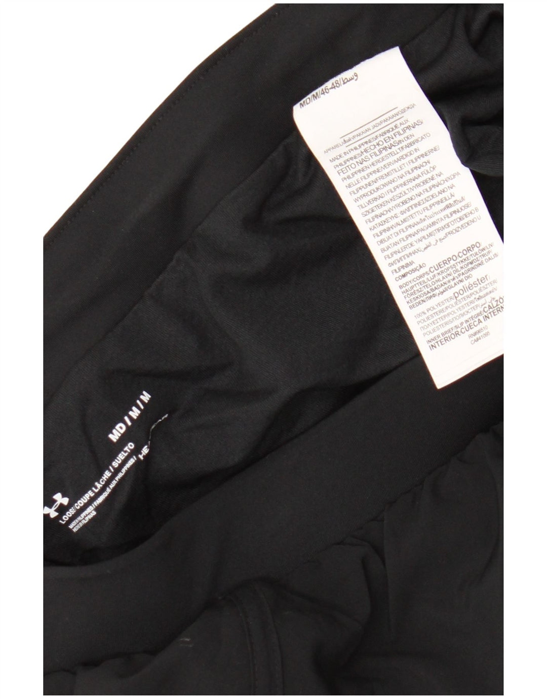 Under Armour Dame Loose Fit Sportsshorts UK 14 Medium Sort Polyester