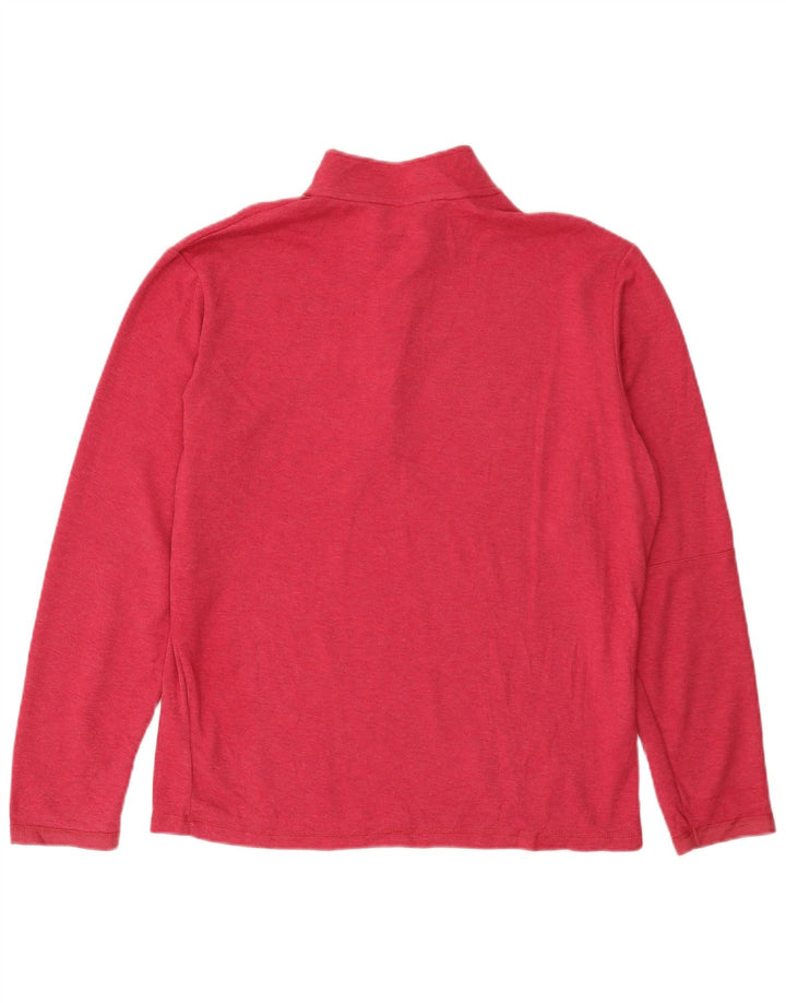 ADIDAS Pullover med lynlås til mænd, træningsdragt Top Medium Pink Bomuld
