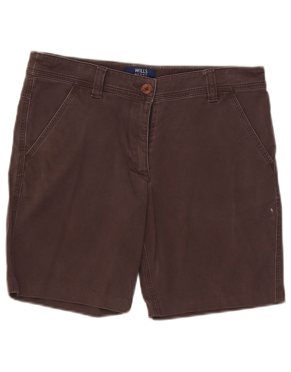 Vintage chinoshorts til kvinder W28 mellemgrå bomuld