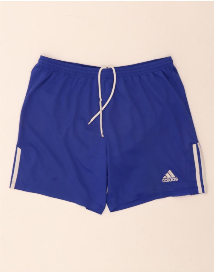 ADIDAS Mens Climalite Sport Shorts Large Navy Blue Polyester Vintage Adidas and Second-Hand Adidas from Messina Hembry 