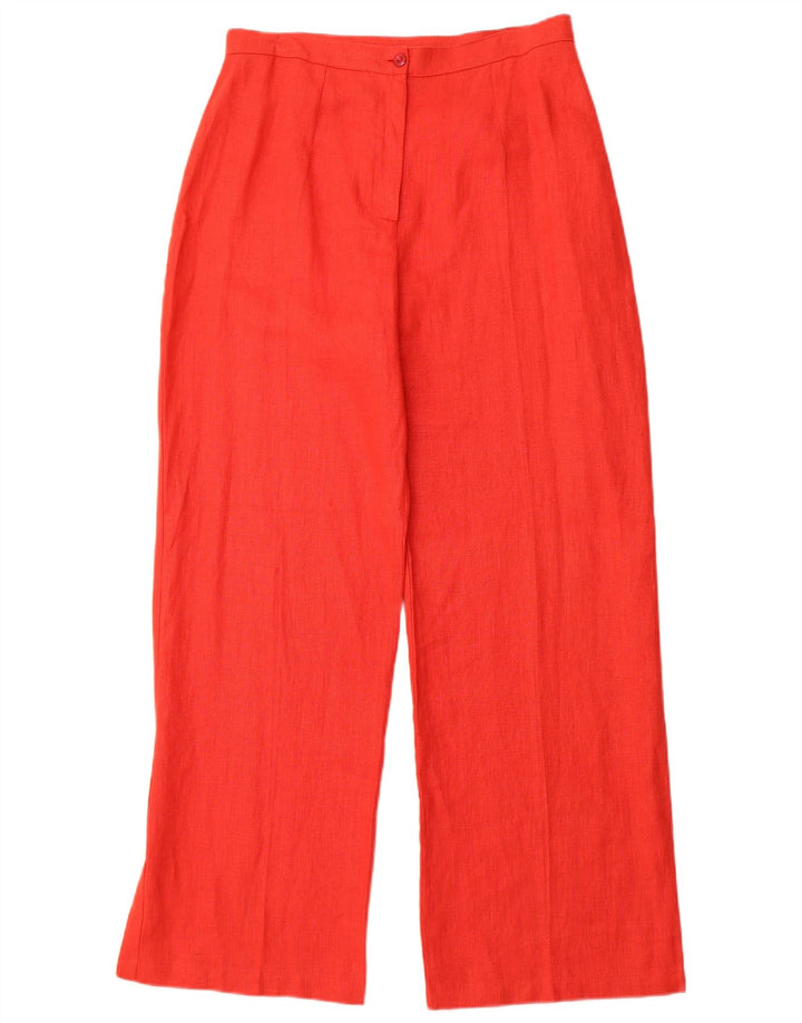 SASHA Dame Bootcut Casual Bukser UK 14 Medium W30 L29 Red Linen