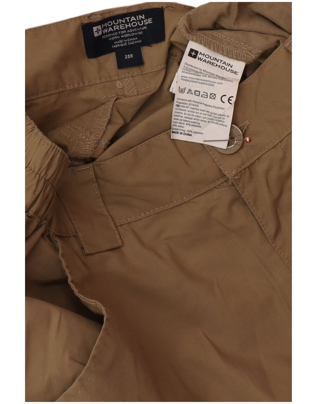 FAT FACE Herre Straight Cargo Bukser W28 L32 Beige Polyester