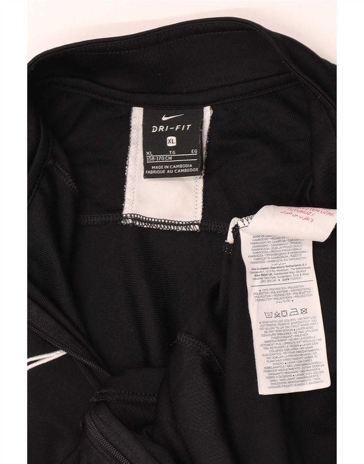 Nike træningsdragt topjakke til drenge 13-14 år XL Sort Colourblock Polyester