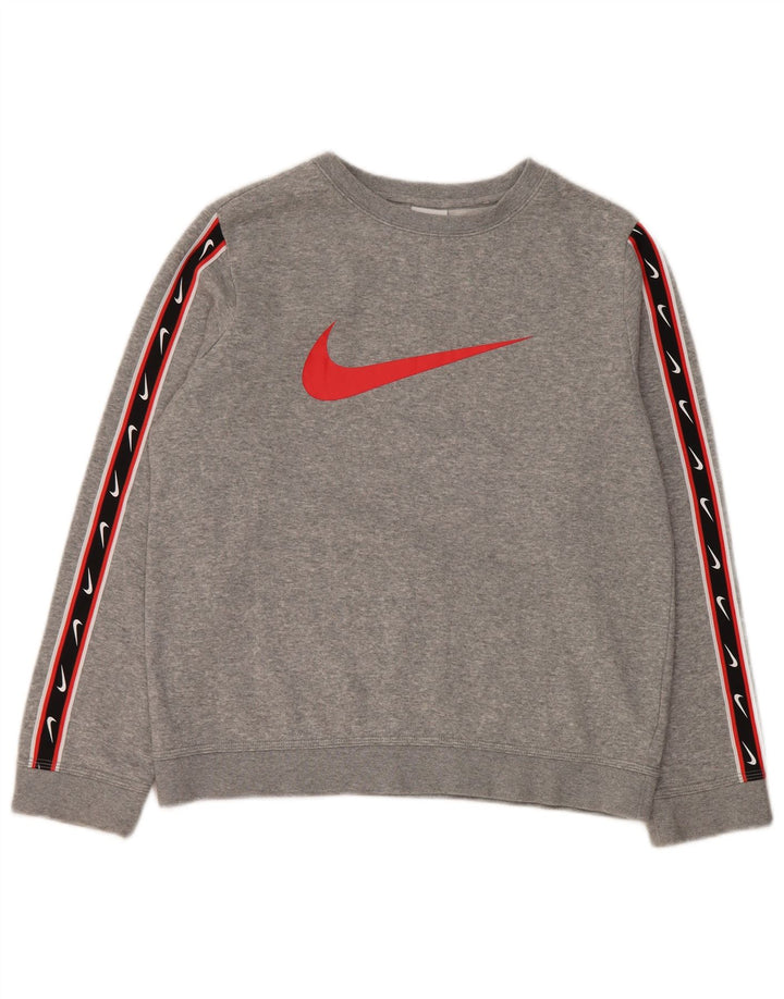 Nike Boys Graphic Sweatshirt Jumper 12-13 år Stor grå farveblok