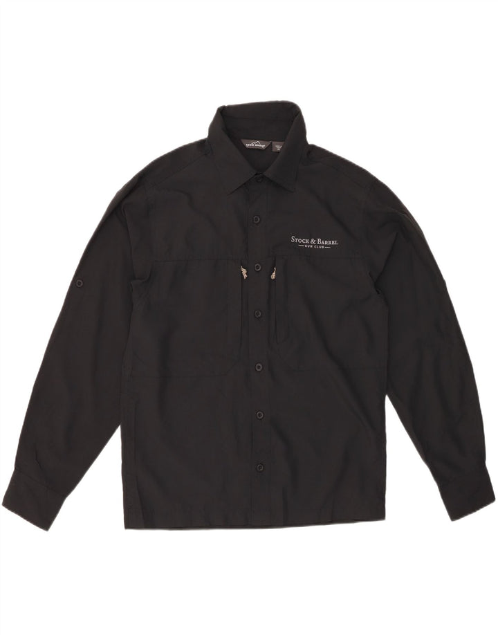 Eddie Bauer Herre grafisk skjorte XS sort polyester