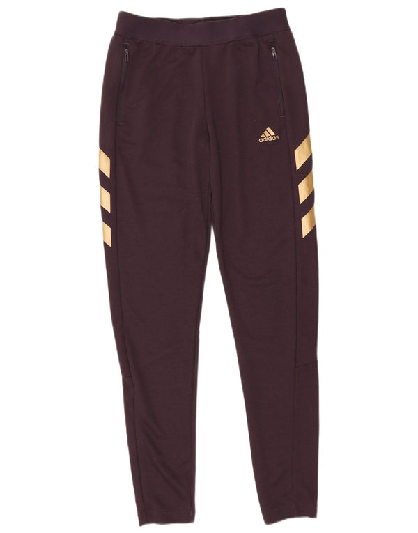 Adidas pigetræningsbukser 14-15 år Burgundy Colourblock Polyester