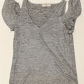 OASIS Womens Blouse Top UK 6 XS Grey Polyester Vintage Oasis and Second-Hand Oasis from Messina Hembry 