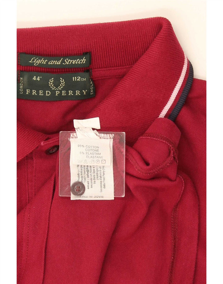 Fred Perry Herre poloshirt Medium Bourgogne stribet bomuld