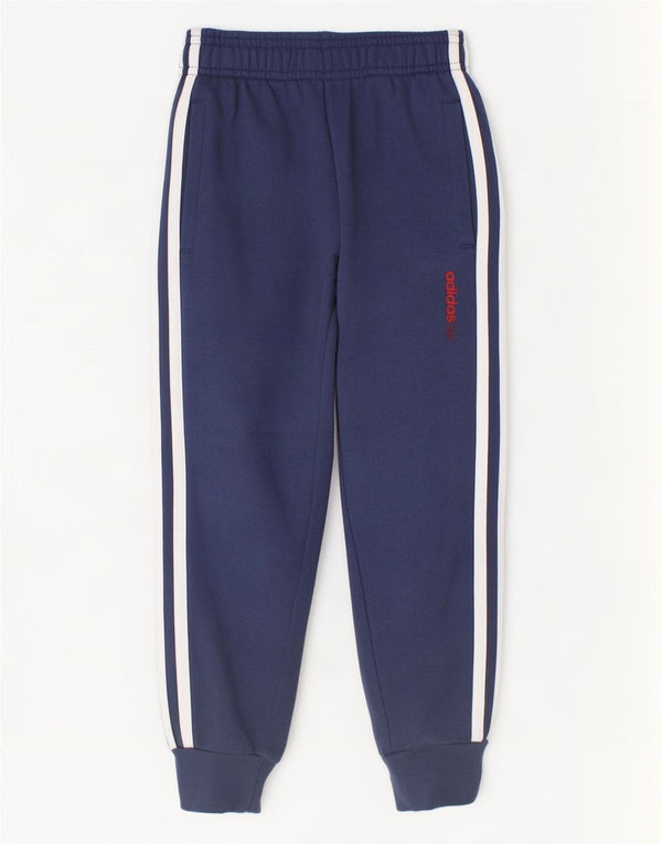 Adidas Drenge Træningsdragt Bukser Joggers 5-6 År Marineblå Bomuld